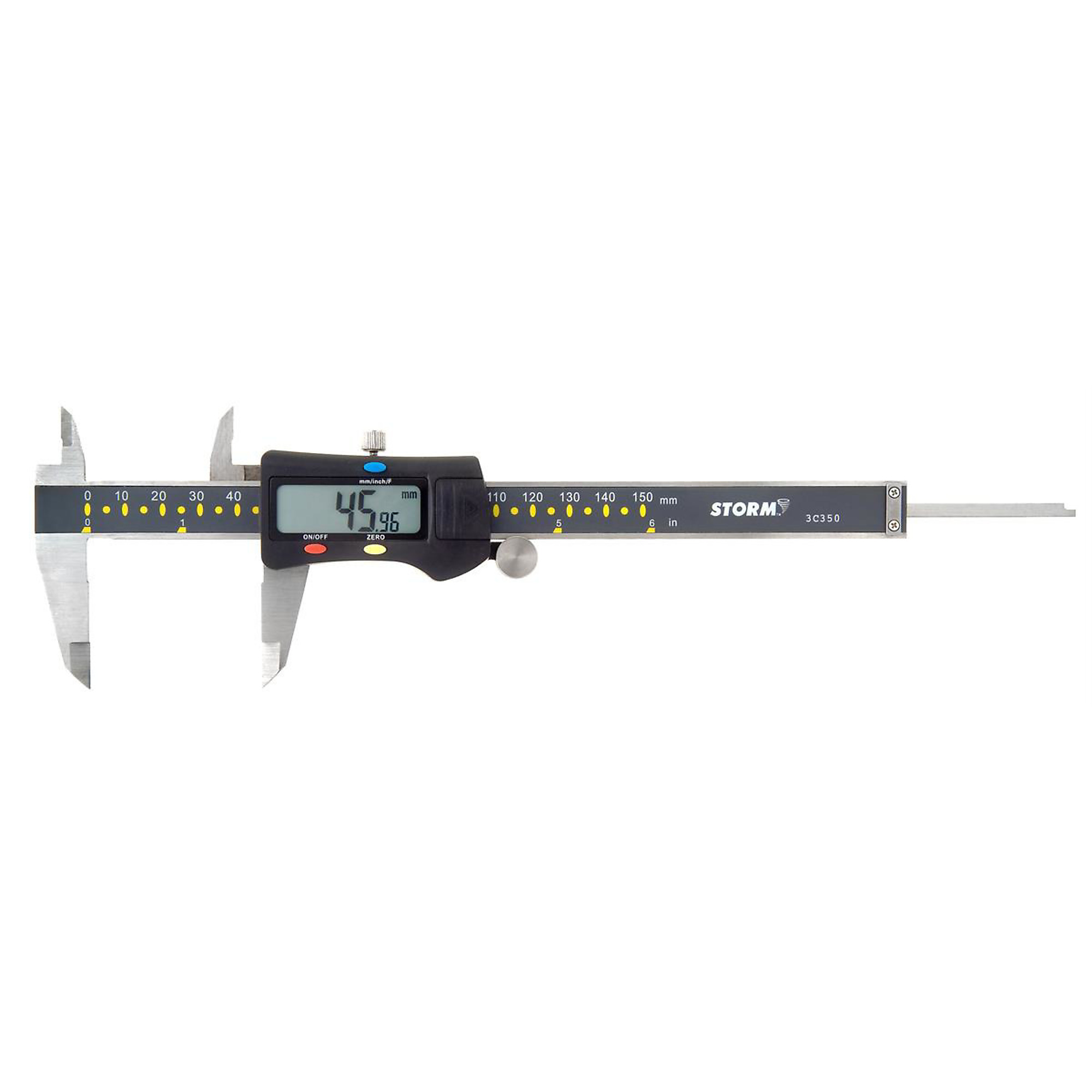 Central Tools Digital Caliper — 0-6in./0-150mm Range, Inch/Fractional/Metric Conversion, Model# CEN3C350